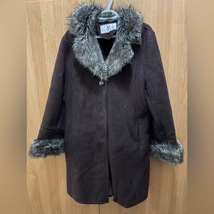 Alfred sung winter suede coat